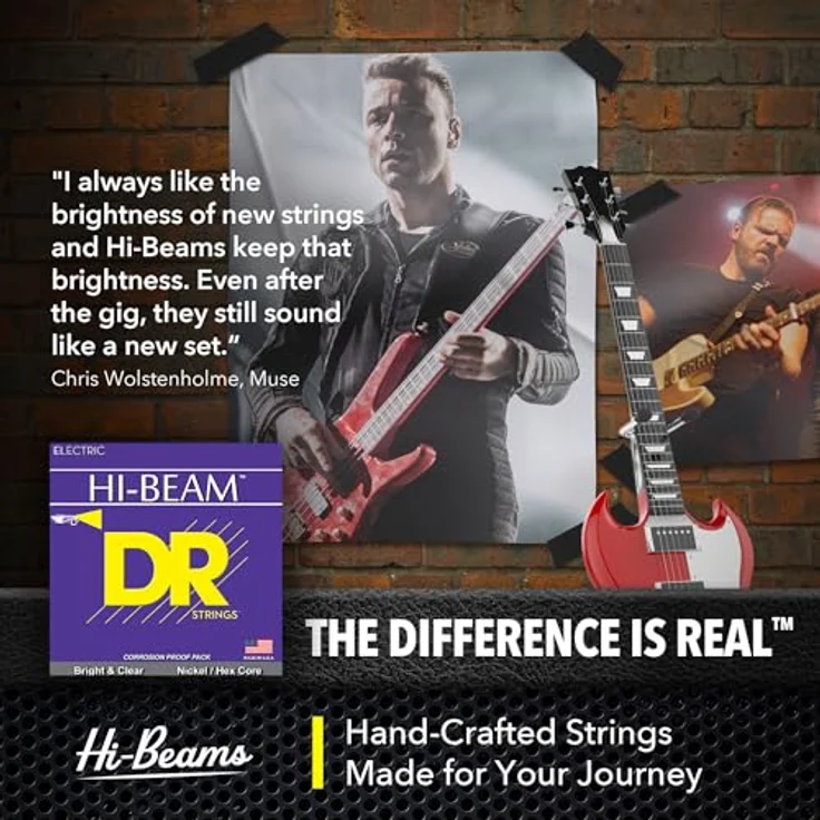 DR Strings Hi-Beam LTR-9, Gitarrensaiten E-Gitarre 009-042, nickelplated – Bild 3