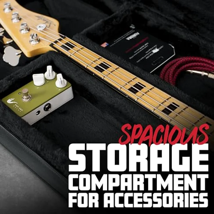 Gator Foam Case Bass, Softcase für E-Bass mit Korpuslänge 53,34 cm und Gesamtlänge 120,65 cm – Bild 5