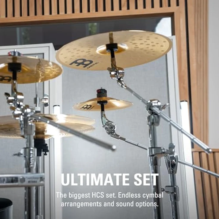 Meinl Cymbals HCS-SCS1 Ultimate Special Becken Set, komplettes Schlagzeugbecken-Set mit 14“ HiHat, 14“ Crash, 16“ Crash, 18“ Crash, 14“ China, 20“ Ride, 8“ Bell, 10“ Splash und 16“ Trash Crash, hergestellt aus robuster Bronze Legierung, ideal für Anfänger – Bild 4