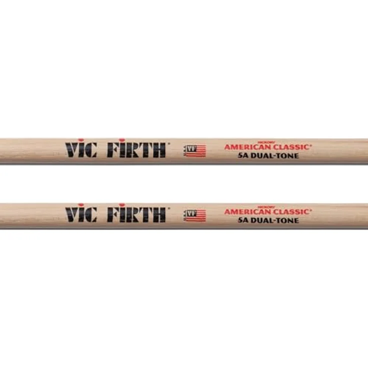 Vic Firth 5ADT Dual Tone, Drumsticks aus American Hickory mit Holz- und Filzspitze, 410 mm lang, 14,4 mm Durchmesser – Bild 2