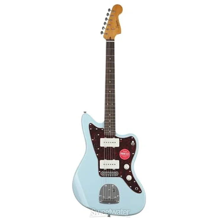 Squier by Fender Classic Vibe 60er Jazzmaster E-Gitarre, Sonic Blue, normale Größe – Bild 4
