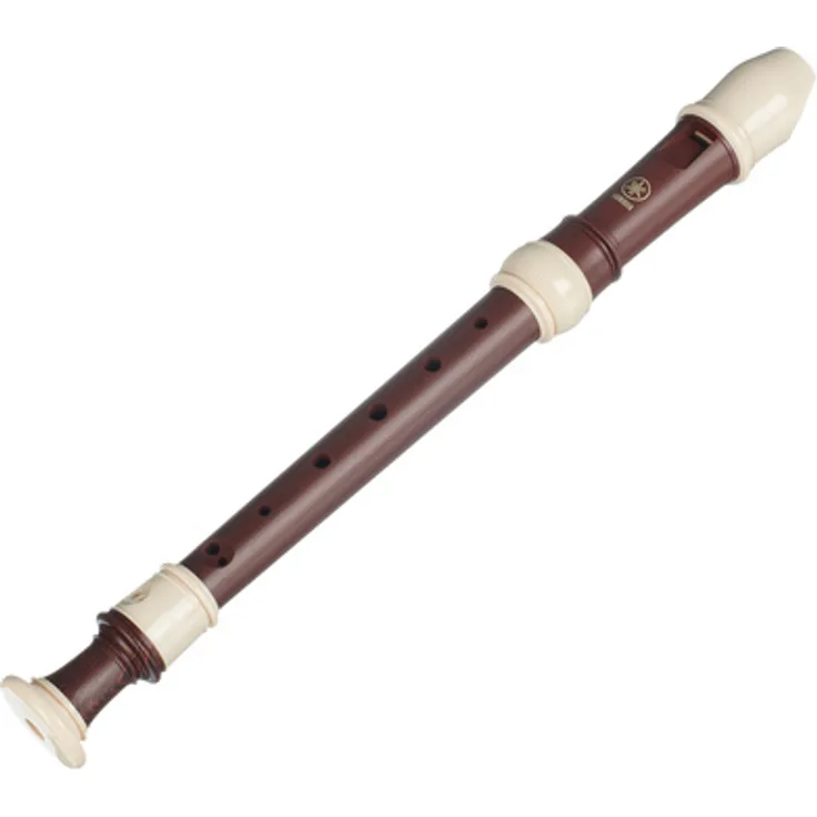 Yamaha YRS-321 Soprano Recorder, Sopranblockflöte mit deutscher Griffweise, ABS-Kunststoff, Palisander-Imitation, a1 = 442 Hz, inkl. Stofftasche