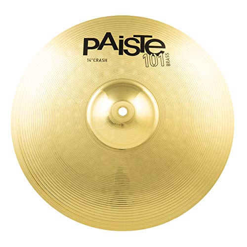 Paiste 101 Brass Crash 14", hochwertiges Schlagzeugbecken mit ausgewogener Klangqualität