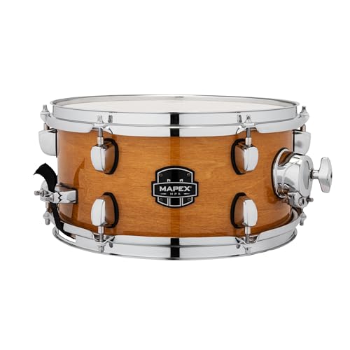 Mapex 12"x6" MPX Hybrid Snare Drum, 7,2mm Ahorn-/Pappelkessel, Gloss Natural Finish, Chrom Hardware