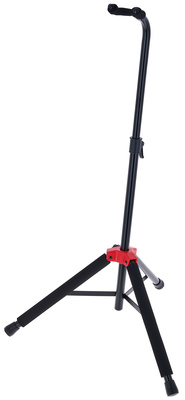 Fender Deluxe Hanging Guitar Stand, höhenverstellbarer Gitarrenständer für E-Gitarre und E-Bass, Metall-Konstruktion, platzsparend zusammenklappbar