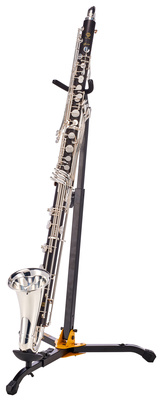 Selmer CP 25/II Bassklarinette, Boehm-System in Bb, bis tief C, aus ungebeiztem Grenadillholz, versilberte Mechanik, 22 Klappen, inkl. Selmer Focus Mundstück und Etui
