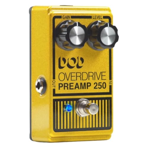 Digitech DOD Overdrive Preamp 250, Overdrive Pedal mit True Bypass und leichtem Aluminium Gehäuse