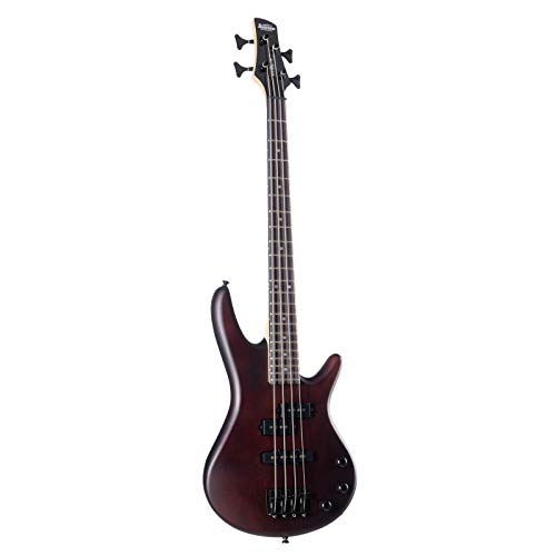 Ibanez GSRM20 GIO Series MiKro E-Bass Gitarre, Short Scale, Walnuss-Finish, 3/4