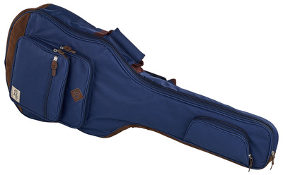 Ibanez IAB541-NB Powerpad Gigbag, A-Gitarre Tasche mit 15mm Polsterung, Navy Blue, 4 Zubehörfächer, Rucksackgarnitur