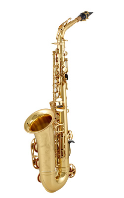 Yamaha YAS-62 04 Alto Saxophon, Goldlack lackiert, mit neuem 62er S-Bogen und verbesserter tief-H/C# Verbindung, inkl. Koffer und 4C Mundstück