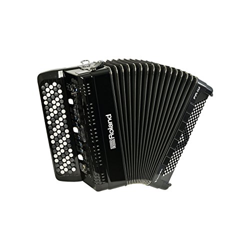 Roland FR-4 XB BK, Kompaktes V-Accordion mit 92 anschlagdynamischen Knöpfen, 120 Bassknöpfen und integriertem Audiorekorder, schwarz