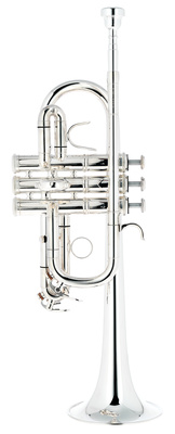 Thomann ETR-3000S Eb/D-Trumpet, versilbert, kurze Bauart, Bohrung 11,8mm, inkl. Fiberglass Koffer und 5C Mundstück