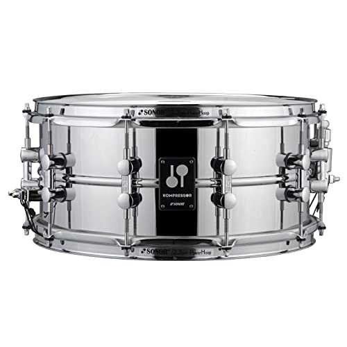 Sonor SDS Kompressor Snare 14 x 6,5 Zoll Steel – Snare Drum mit kraftvollem Klang und robustem Stahlkörper