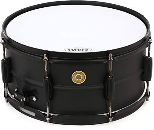 Tama BST1465BK, Snare Drum 6.5"x14" aus Stahl, Matt Schwarz mit farblich angepasster Hardware