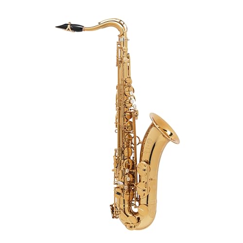 Selmer Signature Tenor Sax SE-TSIL, Bb Tenorsaxophon in Goldlack mit Art-Déco-Gravur, einstellbarer S-Bogen und hochwertigem Zubehör
