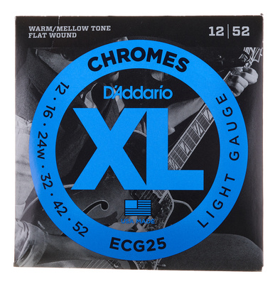 Daddario ECG25, Saiten Set für Jazz-Gitarre, geschliffen, Stärken 012-052