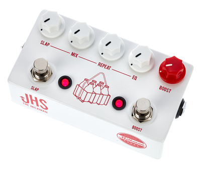 JHS Pedals Milkman Delay Boost, Delay/Boost Pedal mit bis zu 240 ms Delay-Zeit und True Bypass, Metallgehäuse