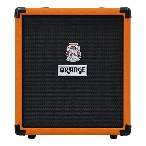 Orange Crush Bass 25, 25 Watt Bass Combo mit 1x 8" Lautsprecher, eingebautem Stimmgerät und Cabsim Boxensimulation