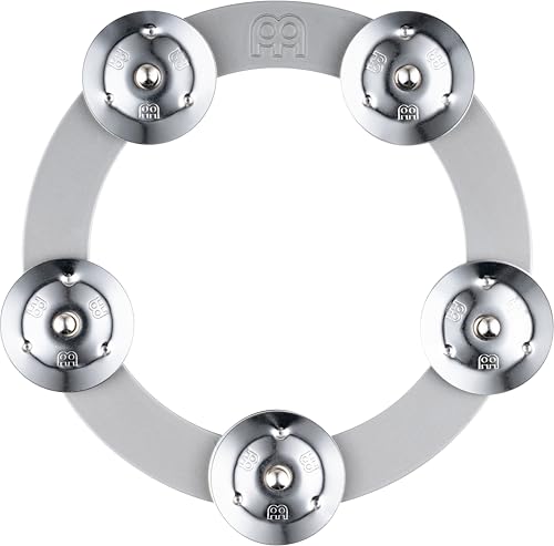 Meinl CRING Ching Ring, 6" Tambourine mit 5 Paar Edelstahl-Schellen, passend für Hi-Hat und Becken, aus Stahl