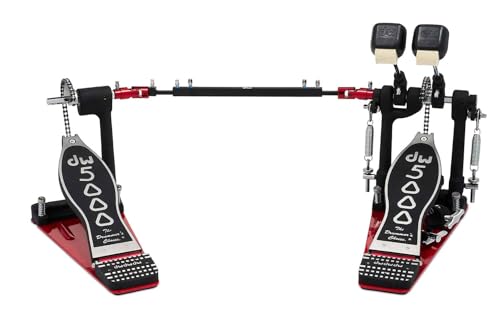 DW 5002AH4 Double Bass Drum Pedal, Einzelkette mit Accelerator System und Tri-Pivot Klammer