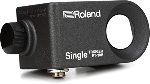Roland RT-30H, Acoustic Drum Trigger mit robuster Befestigung und kompatibel mit V-Drums TD-Modulen, Fiberglasgehäuse