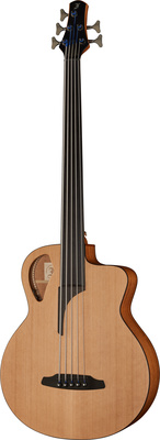 Furch Bc 61-CM5 Fretless, Akustikbass mit 5 Saiten, massiver AA Zederndecke, Venetian Cutaway, Natur offen porig, inkl. Gig Bag