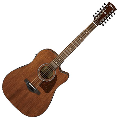 Ibanez Artwood Vintage AW5412CE-OPN, 12-Saiter Westerngitarre mit ausgewogener Verarbeitung und hochwertigen Materialien, Natural Finish