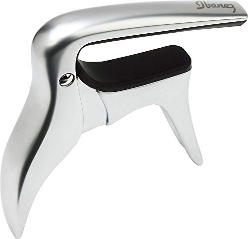 Ibanez IGC10 Capo, Einhändig bedienbarer Kapodaster für E-Gitarre & Akustikgitarre, 68g
