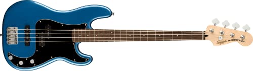Squier by Fender Affinity Series¹ Präzisions-Bass® PJ, Lorbeer-Griffbrett, schwarzes Schlagbrett, Lake Placid Blue, inklusive virtuelle Kurse auf Fender Play
