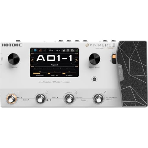 Hotone Ampero II, Gitarren-Multieffekte mit Tri-Core DSP, 460+ Effekten, 300 Presets, 5" Touchscreen