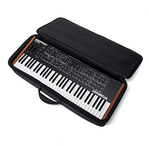 Analog Cases Sustain Case 49, Universelles Keyboardcase mit EVA-Schaumstoffpolsterung und Rucksackriemen für 49 Tasten Synthesizer