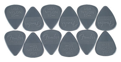 Fender Nylon 1,00mm 351 Plektren, Set mit 12 Stück