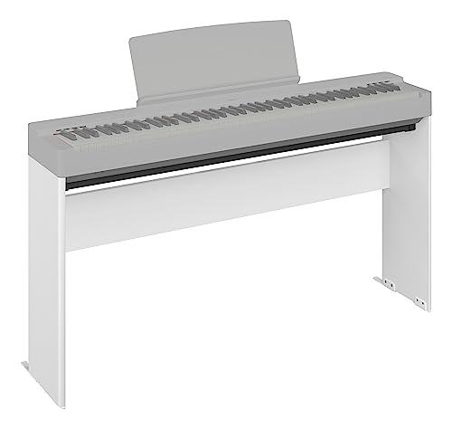 Yamaha L-200 Digital Piano Ständer aus Holz in Weiß, robuster und eleganter Ständer, passend für P-225 mit Fallschutzhalterungen