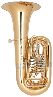 Miraphone 86A GM Bb-Tuba, 4/4 Größe mit 4 Zylinderventilen, Goldmessing, inkl. TU29 Mundstück, Klarlack lackiert