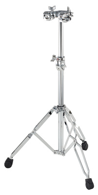 Gibraltar 6713DP Tom Stand, Doppeltomständer mit Klammer für Beckenarm, höhenverstellbar von 65 cm bis 102 cm, inkl. Memory Lock