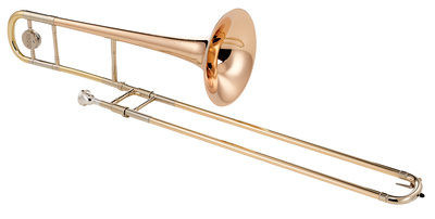 C.G.Conn 8H Bb Tenorposaune, handgehämmertes Goldmessing, 13,89 mm Bohrung, Klarlack, inkl. Koffer und Mundstück