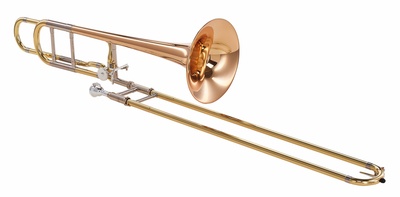 Yamaha YSL-548 GO Bb/F-Trombone, Goldmessing mit 214,4mm Schallbecher und Large Bore Bohrung, inkl. Koffer und SL 48L Mundstück