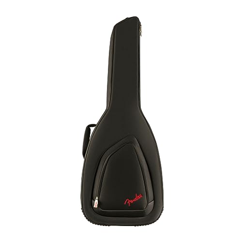 Fender FA610 Dreadnought Gig Bag, Gitarrentasche aus 600 Denier Polyester mit 10mm Polsterung, schwarz