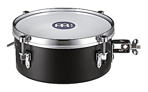 Meinl Percussion Drummer Snare Timbales, Trommel mit 8 Zoll Durchmesser, Snare-fähig, Stahl, Schwarz (MDST8BK)