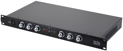 Harley Benton GPA-400, 19" Stereo Gitarren-Endstufe mit 2 x 200 Watt an 4 Ohm, leichtgewichtige Class-D Technologie, Frequenzgang 20-20KHz, Gewicht 3 kg