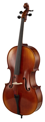 Gewa Allegro VC1 Cello 7/8, vollmassives Cello aus europäischen Tonhölzern, braun-bernsteinfarbener Naturharzlack, handlackiert