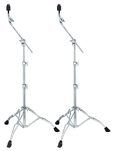 Tama HC43BWN Cymbal Boom Stand Pack, Doppelpack mit versenkbarem Galgen und Quick Set Cymbal Mate