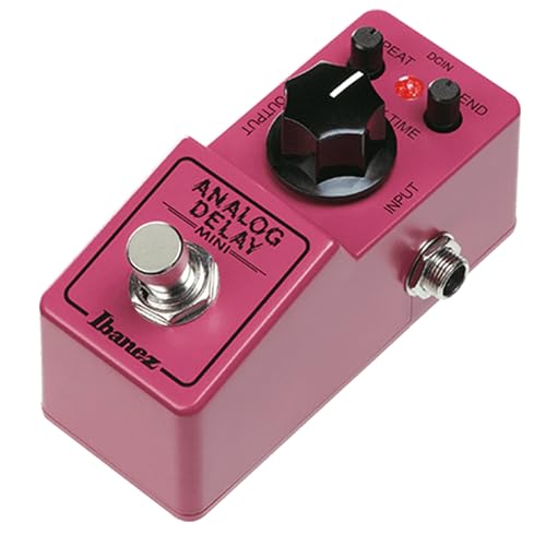 Ibanez ADMini Delay Pedal, analoges Effektgerät mit True Bypass, 20ms - 600ms Delayzeit, kompakte Größe 50.9mm x 92.6mm x 55.1mm, Made in Japan