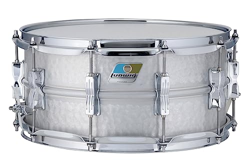 Ludwig LM405K 14"x6,5" Acrolite Snare mit gehämmertem Aluminiumkessel, matt, chromfinish und Supra Sonic Snare Abhebungssystem