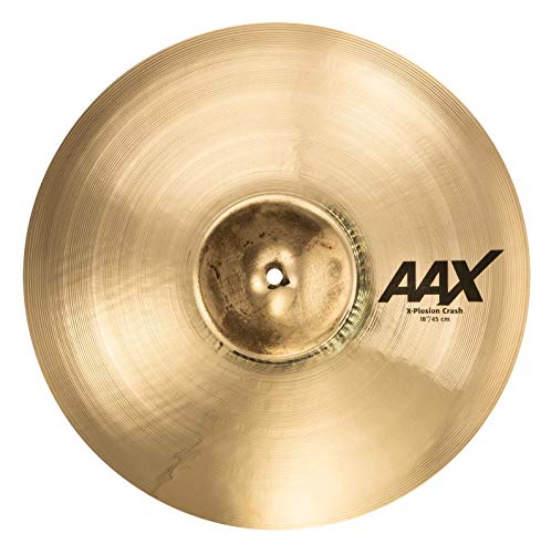 Sabian 18" AAX AAXplosion Crash, Brillant Schlagzeugbecken mit klarem, definiertem Sound und großem Dynamikbereich