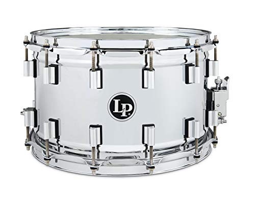 LP 14"x 8,5" Banda Snare Drum, geriffelter Stahlkessel mit 42-spiraligem Snare Teppich, Drop-Style Snare Abhebung