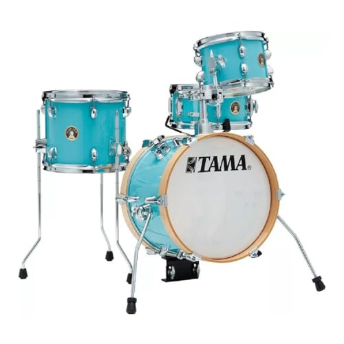 Tama Club Jam Flyer LJK44S-AQB, Kesselsatz mit Pappelkessel, 14"x10" Bass Drum, Aqua Blue