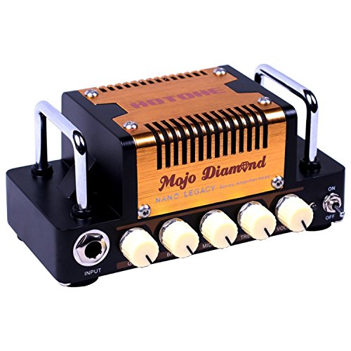 Hotone Nano Legacy Mojo Diamond, Mini E-Gitarrenverstärker mit 5 Watt Leistung, Vintage American Sound, 3-Band EQ, inkl. 18V DC Netzteil
