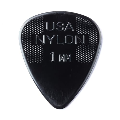 Jim Dunlop Dunlop Nylon Plektren 72er Set 1,0, hochwertiges Plektren-Set für Gitarren, langlebig und ausgewogene Verarbeitung