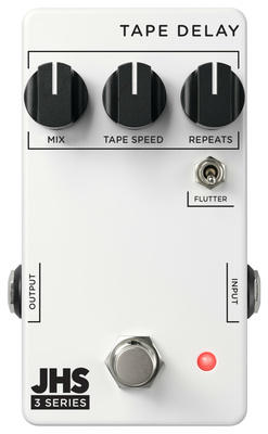 JHS Pedals 3 Series Tape Delay, Delay Effektpedal mit Tape Speed und Flutter-Schalter, True Bypass, Metallgehäuse